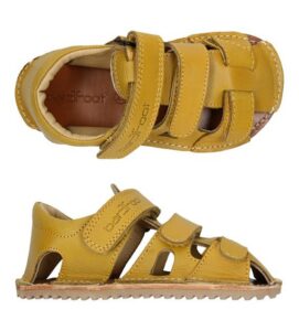 Bar3Foot R-Sunny Mustard laste barefoot sandaalid