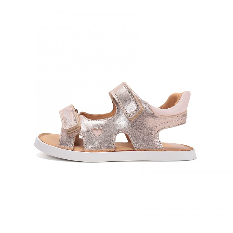 D.D Step barefoot nahast sandaalid G076-61262B kuldne - Image 3