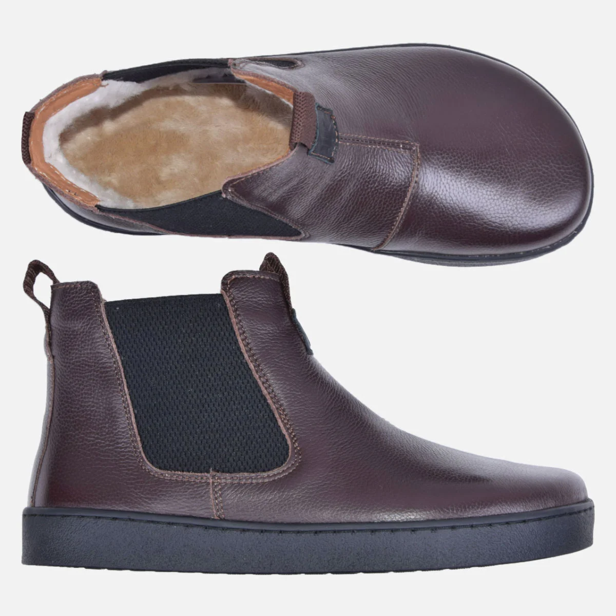 Kampol 601/BR naiste pruunid barefoot poolsaapad